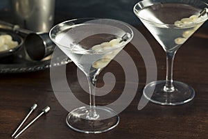 Homemade Boozy Gibson Martini