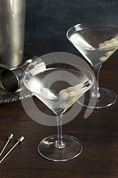 Homemade Boozy Gibson Martini