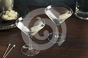 Homemade Boozy Gibson Martini