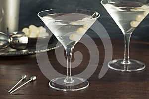 Homemade Boozy Gibson Martini