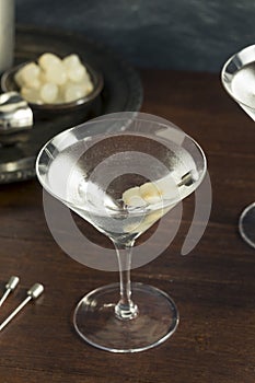 Homemade Boozy Gibson Martini