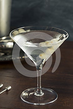 Homemade Boozy Gibson Martini