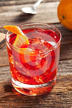 Homemade Boozy Negroni Cocktail