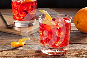 Homemade Boozy Negroni Cocktail