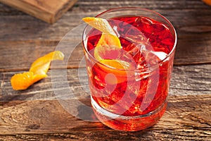 Homemade Boozy Negroni Cocktail