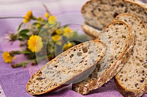 Homemade bread photo