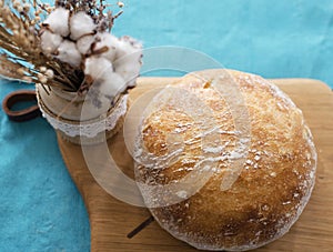 Homemade Bread on a cutting board