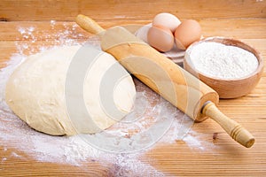 Homemade bread dough