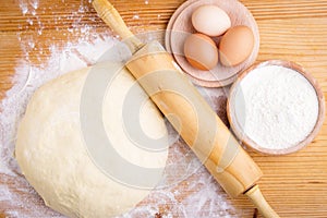 Homemade bread dough