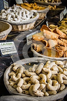 Homemade bread in a Provenzal market