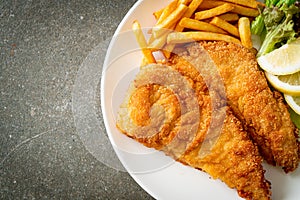 Homemade Breaded Weiner Schnitzel with Potato Chips