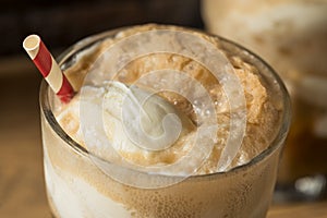 Homemade Brown Cow Ice Cream Float