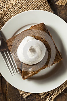 Homemade Brown Gingerbread Cake