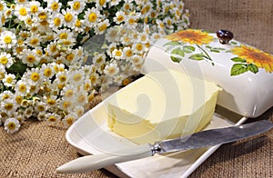 Homemade butter photo