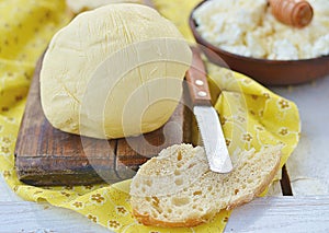 Homemade butter photo