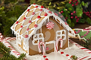 Homemade Candy Gingerbread House