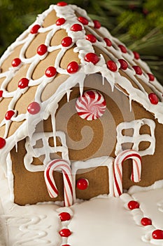 Homemade Candy Gingerbread House