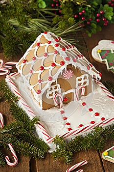 Homemade Candy Gingerbread House