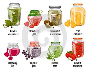 Homemade Canned Fruits And Vegetables