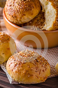 Homemade cheese buns
