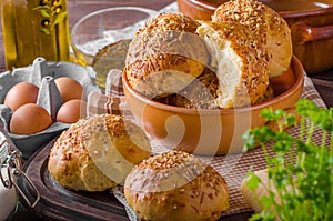 Homemade cheese buns