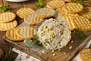 Homemade Cheeseball with Nuts