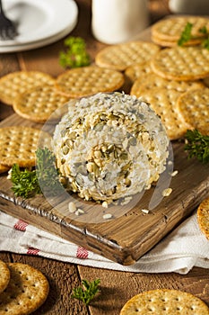 Homemade Cheeseball with Nuts