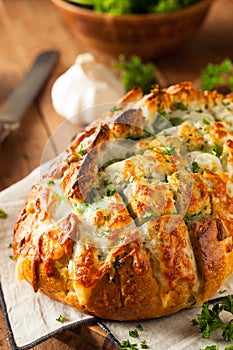 Homemade Cheesy Pull Apart Bread