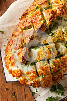 Homemade Cheesy Pull Apart Bread