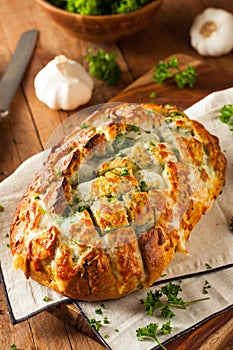 Homemade Cheesy Pull Apart Bread