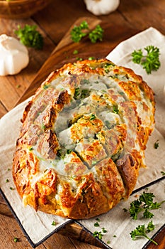 Homemade Cheesy Pull Apart Bread