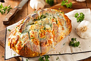 Homemade Cheesy Pull Apart Bread