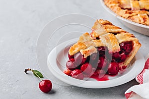 Homemade Cherry Pie with a Flaky Crust