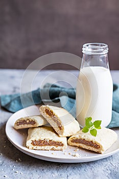 Homemade chewy Fig Newton bars