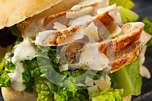 Homemade Chicken Caesar Sandwich