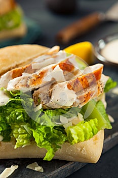 Homemade Chicken Caesar Sandwich