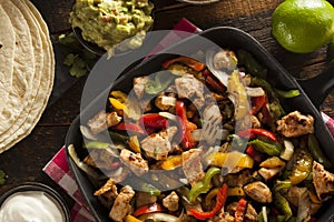 Homemade Chicken Fajitas with Vegetables