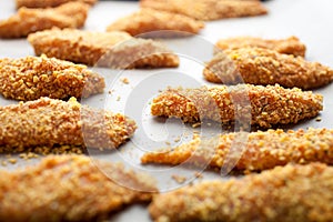 Homemade chicken fingers photo