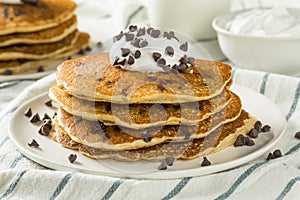 Homemade Chocolate Chip Pancakes