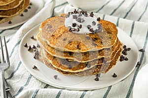 Homemade Chocolate Chip Pancakes
