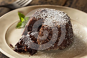 Homemade Chocolate Lava Cake Dessert