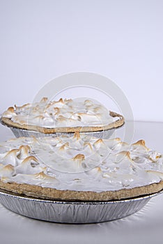 Homemade chocolate meringue pie