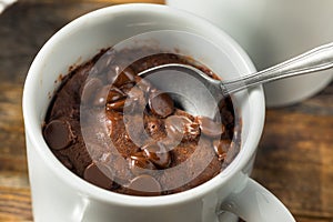 Homemade Chocolate Microwave Mug Brownie