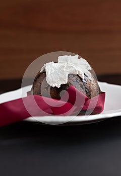 Homemade Christmas pudding