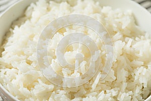 Homemade Cooked Steamed White Rice