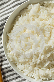 Homemade Cooked Steamed White Rice