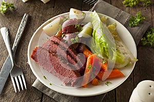 Homemade Corned Beef and Cabbage