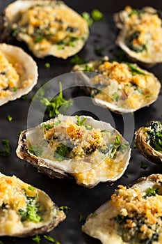 Homemade Creamy Oysters Rockefeller