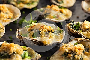 Homemade Creamy Oysters Rockefeller