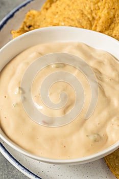 Homemade Creamy White Queso Dip